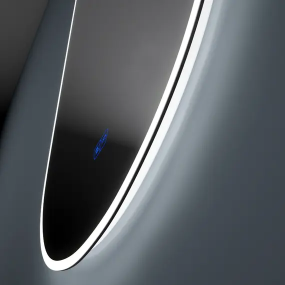 Зеркало для ванной Teymi Tiko Lori 75 х 90 см с LED подсветкой, подогревом и часами, изображение 6