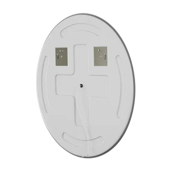 Зеркало для ванной Teymi Tiko Lori 60 х 80 см с LED подсветкой, подогревом и часами, изображение 4