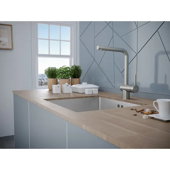 Смеситель для кухни Paulmark Spring Sp212067-SS нержавеющая сталь, изображение 2