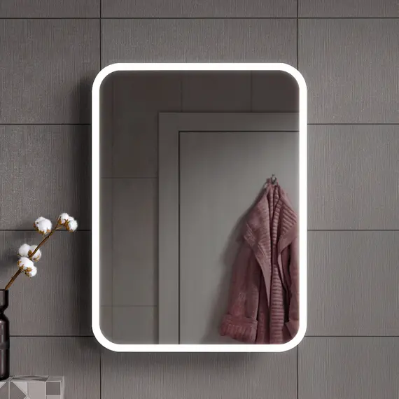 Зеркальный шкаф Alavann Lana 70 см белый, изображение 2