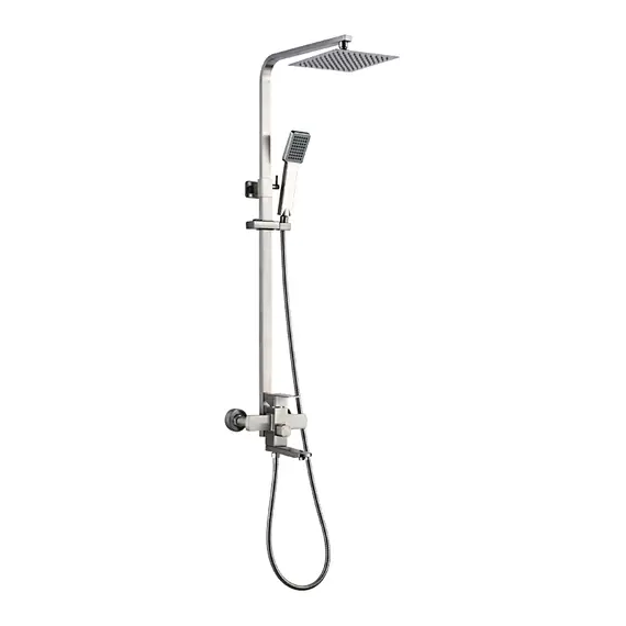 Душевая стойка со смесителем Ledeme R L72433 нержавеющая сталь
