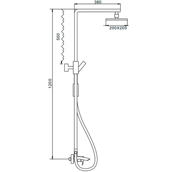 Душевая стойка Gerhans K14 K19014 хром, изображение 2