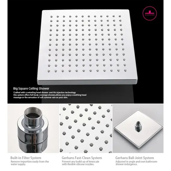 Душевая стойка Gerhans K14 K19014 хром, изображение 4