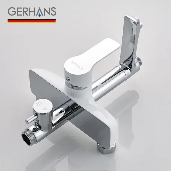 Душевая стойка Gerhans K15W K19015W хром/белый, изображение 17