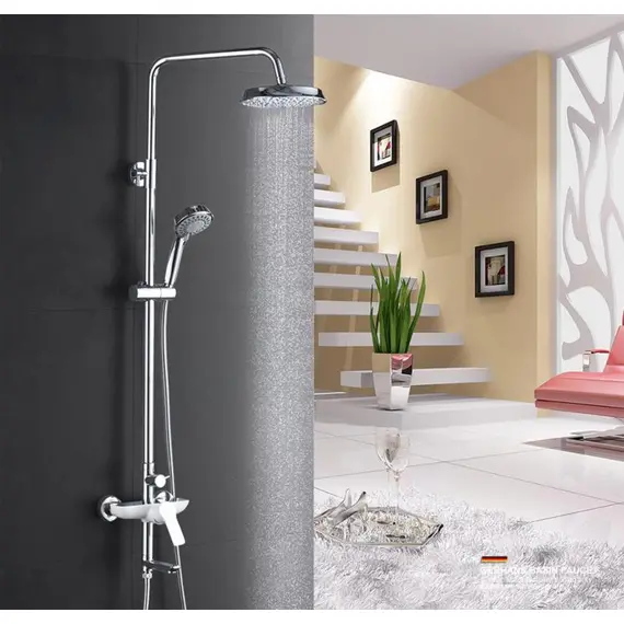 Душевая стойка Gerhans K15W K19015W хром/белый, изображение 3