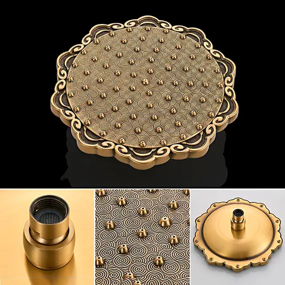 Душевая стойка со смесителем Gerhans K19 K19018 бронза, изображение 6