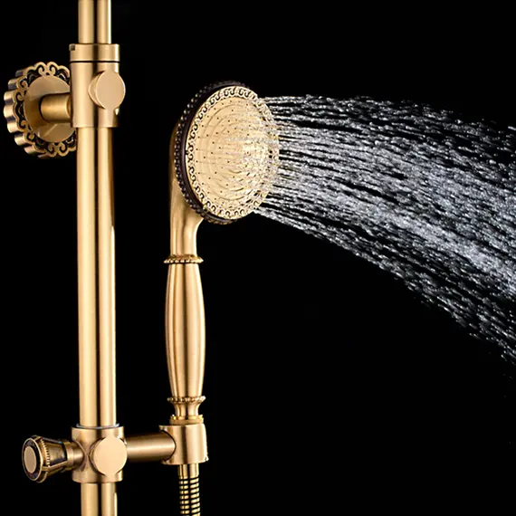 Душевая стойка со смесителем Gerhans K19 K19018 бронза, изображение 7