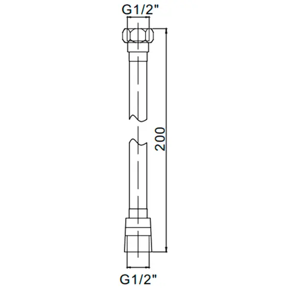 Душевой шланг Gerhans K40205-20 200 см хром, изображение 2