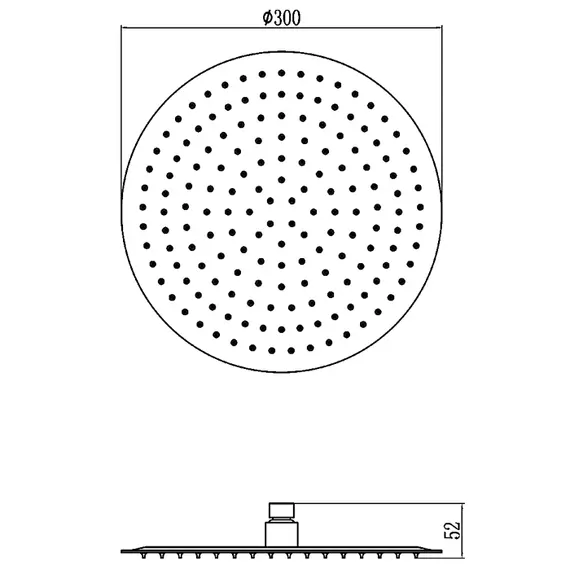 Верхний душ Ledeme L013-30 30x30x5.2 см сатин, изображение 2