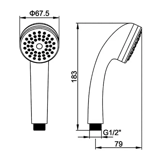 Душевая лейка Ledeme L04 хром, изображение 12