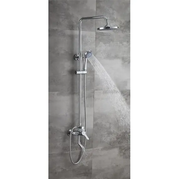 Душевая стойка со смесителем Ledeme L2403-1 хром, изображение 14