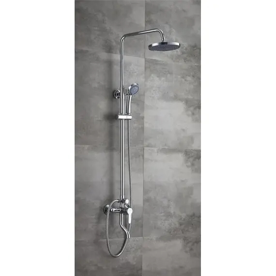 Душевая стойка со смесителем Ledeme L2403-1 хром, изображение 3