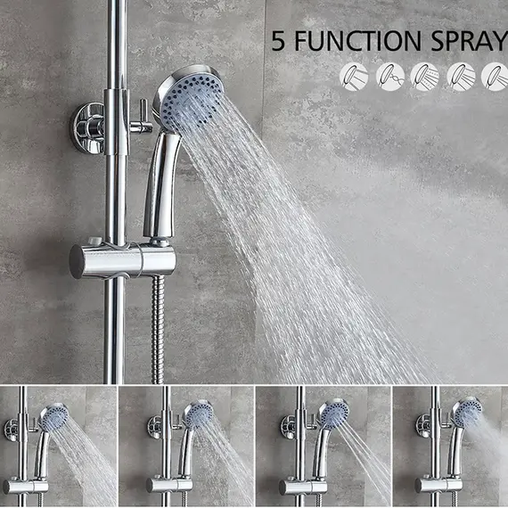 Душевая стойка со смесителем Ledeme L2403-1 хром, изображение 6