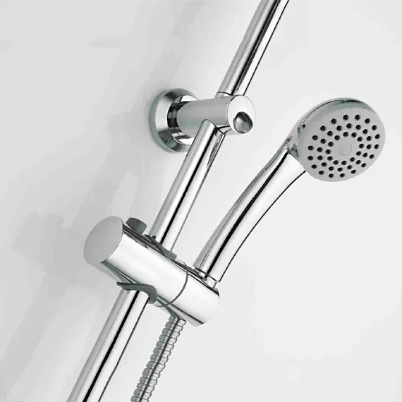 Душевая стойка со смесителем и тропическим душем Ledeme R L2409 хром, изображение 3