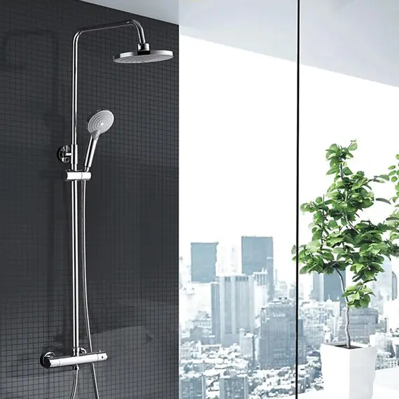 Душевая стойка с термостатом Ledeme L2411 хром, изображение 14