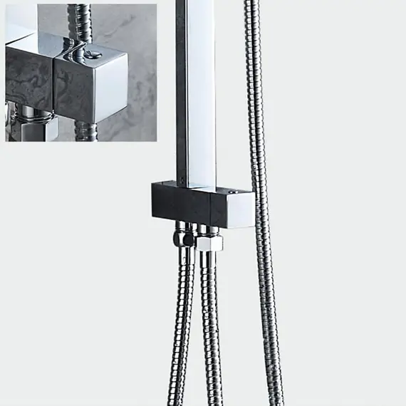 Душевая стойка без смесителя Ledeme L2416 хром, изображение 10