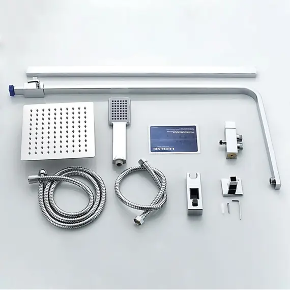 Душевая стойка без смесителя Ledeme L2416 хром, изображение 11