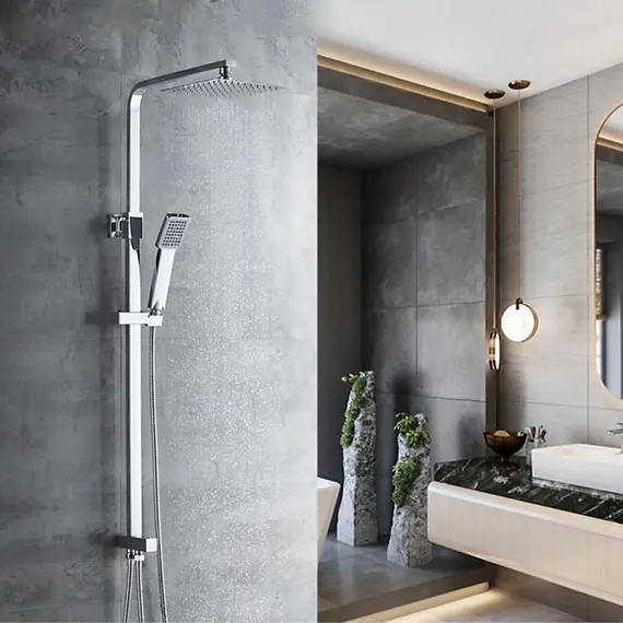 Душевая стойка без смесителя Ledeme L2416 хром, изображение 13