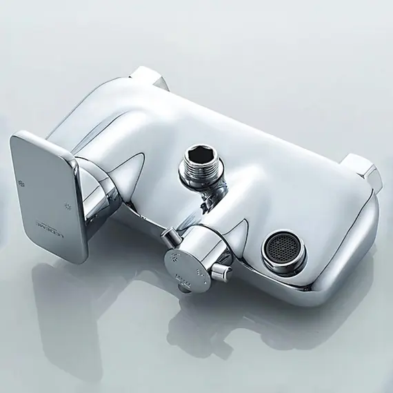 Душевая стойка со смесителем и тропическим душем Ledeme R L2421 хром, изображение 4