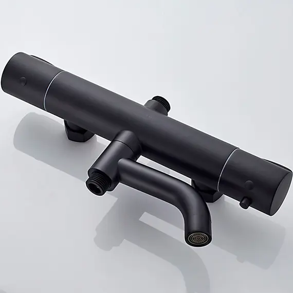 Душевая стойка с термостатом Ledeme L2422B матовый черный, изображение 3