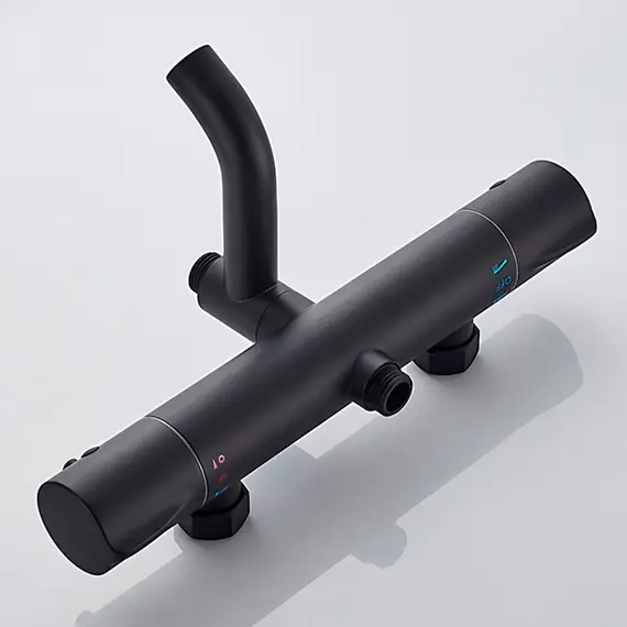 Душевая стойка с термостатом Ledeme L2422B матовый черный, изображение 4