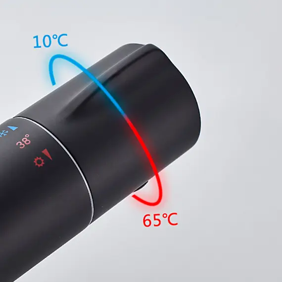 Душевая стойка с термостатом Ledeme L2422B матовый черный, изображение 7