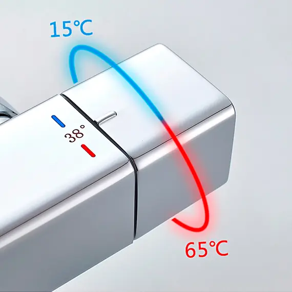 Душевая стойка с термостатом Ledeme L2424 хром, изображение 7