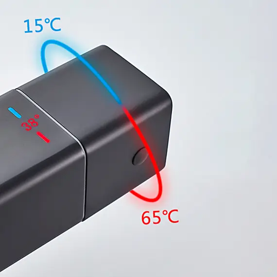 Душевая стойка с термостатом Ledeme L2424B матовый черный, изображение 7