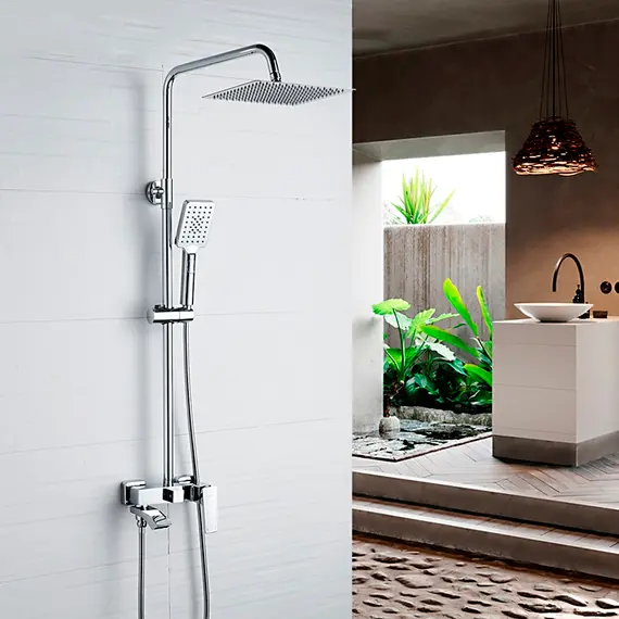 Душевая стойка со смесителем Ledeme H78 L2478 хром, изображение 10