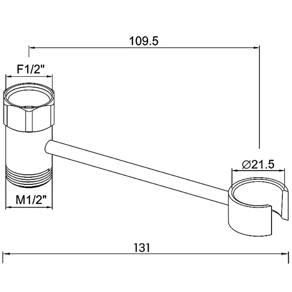 Держатель леек Ledeme L39-1 хром, изображение 2