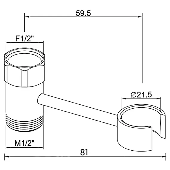 Держатель леек Ledeme L39 хром, изображение 2