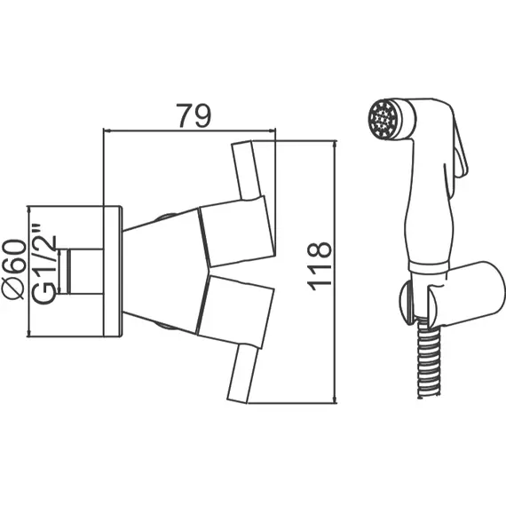 Гигиенический набор Ledeme L5398-3 хром, изображение 3