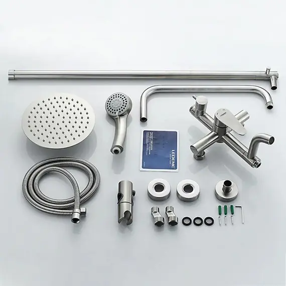 Душевая стойка Ledeme L72402 нержавеющая сталь, изображение 8