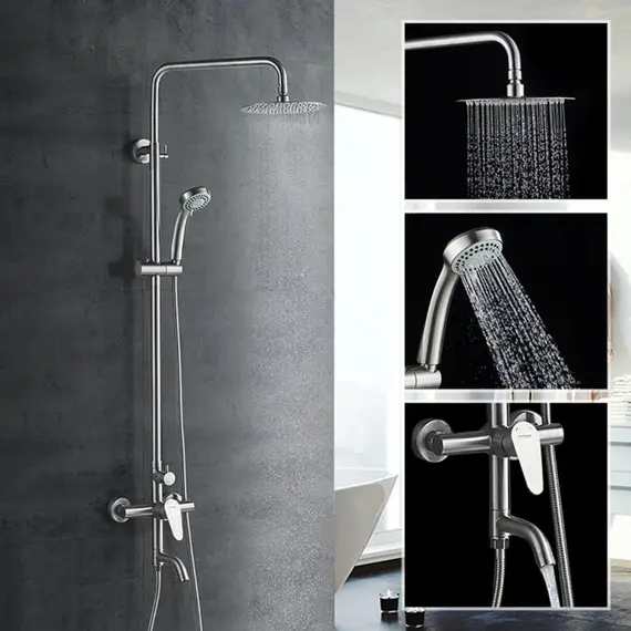 Душевая стойка Ledeme L72402 нержавеющая сталь, изображение 9