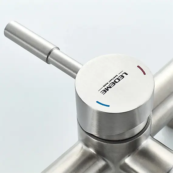 Душевая стойка со смесителем Ledeme L72405 нержавеющая сталь, изображение 6