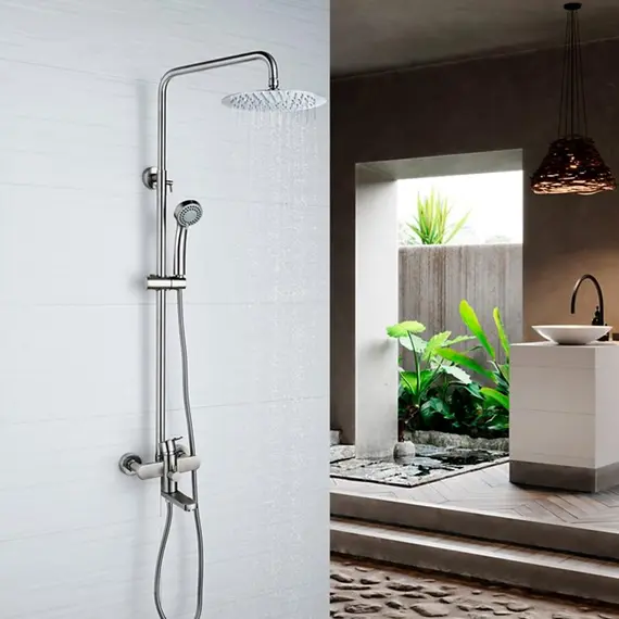 Душевая стойка со смесителем Ledeme H716 L72416 нержавеющая сталь, изображение 11