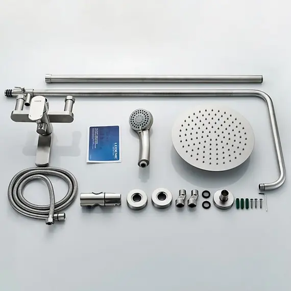 Душевая стойка со смесителем Ledeme H716 L72416 нержавеющая сталь, изображение 9