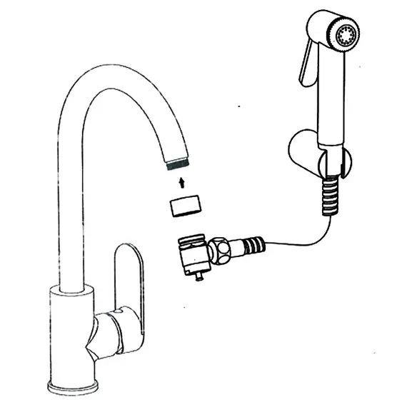 Гигиенический набор Ledeme L74-3 хром, изображение 2
