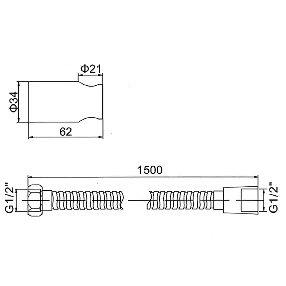 Гигиенический набор Ledeme L74-3 хром, изображение 4