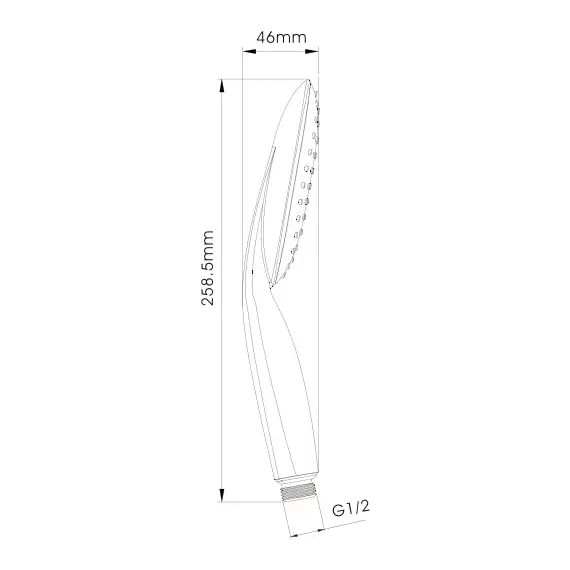 Лейка для душа Ledeme M01 хром, изображение 2