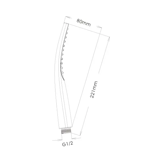 Лейка для душа Ledeme M03 хром, изображение 2