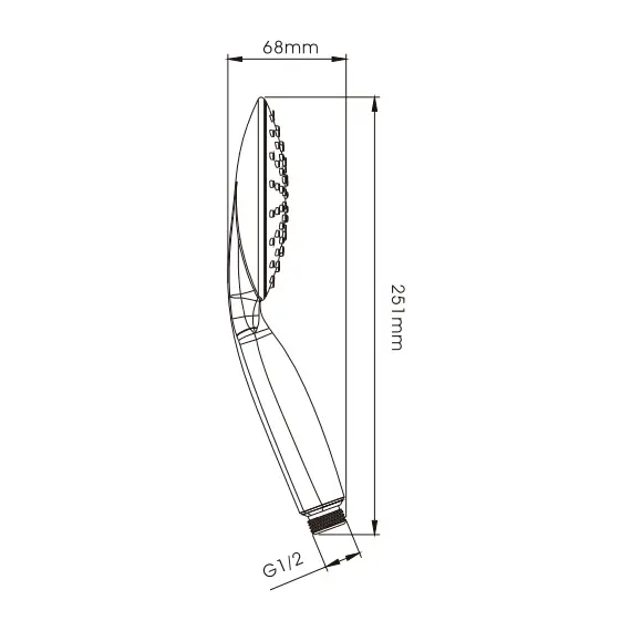 Лейка для душа Ledeme M07 хром, изображение 3