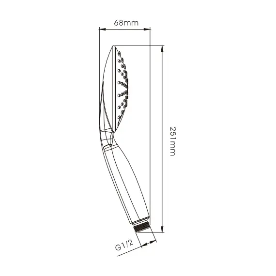 Лейка для душа Ledeme M08 хром, изображение 2