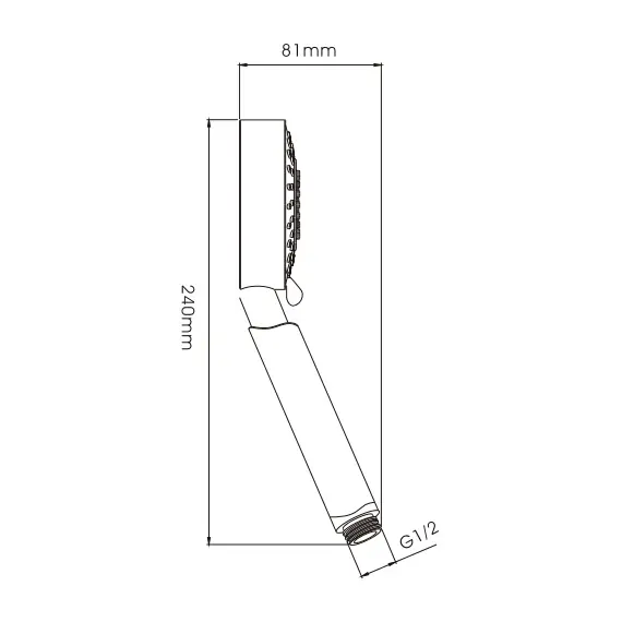 Лейка для душа Ledeme M10 хром, изображение 2