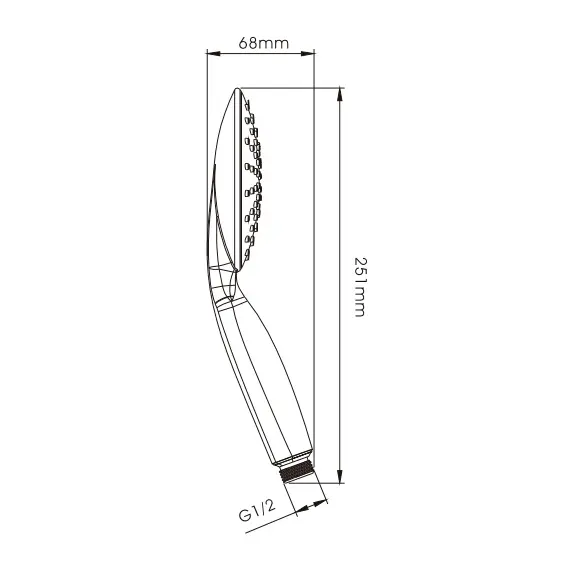 Лейка для душа Ledeme M13 хром, изображение 2