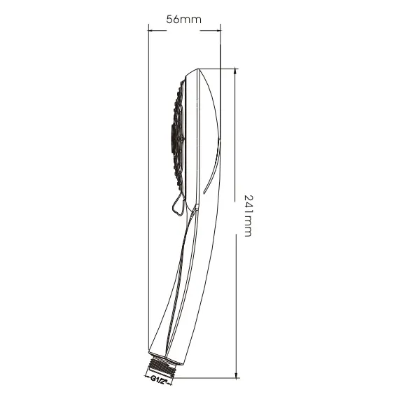 Лейка для душа Ledeme M15 хром, изображение 2