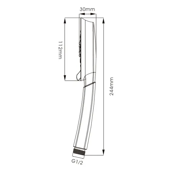 Лейка для душа Ledeme M18 хром, изображение 2