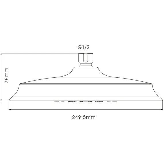 Верхний душ Ledeme M29 хром, изображение 2