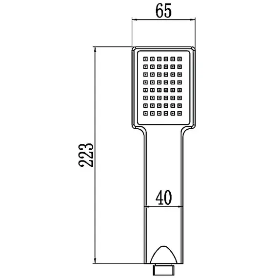 Душевая лейка Ledeme M98 хром, изображение 2