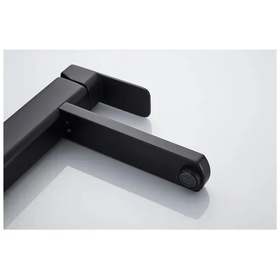 Смеситель для раковины высокий Ledeme R L1133B черный матовый, изображение 4